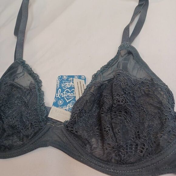 NWT Free People Lace Triangle Bra Storm 36B - Picture 4 of 5
